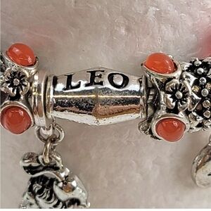 Zodiac Sign “Leo” Charm Bracelet, EUC
